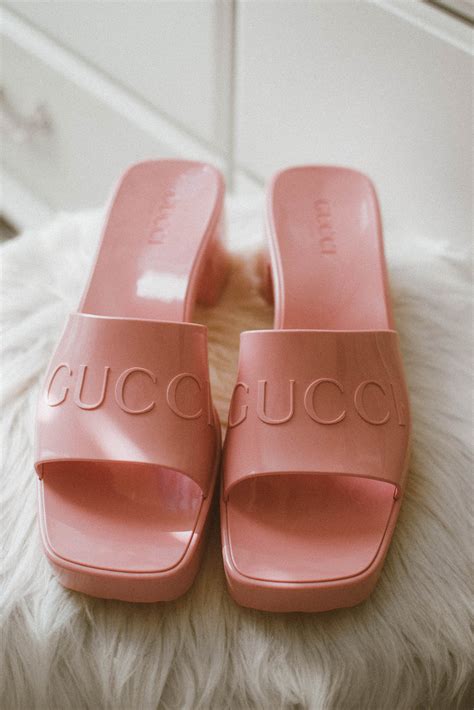 gucci rubber sandals review|wearing gucci rubber sandals.